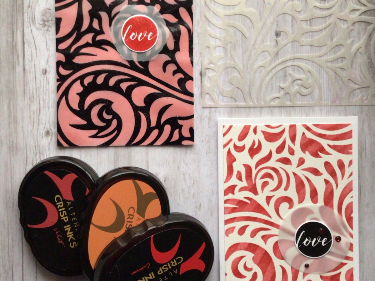 Feathered Stencil Duo