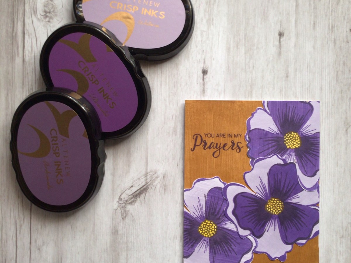 Faux Brushed Metal&nbsp;Pansies